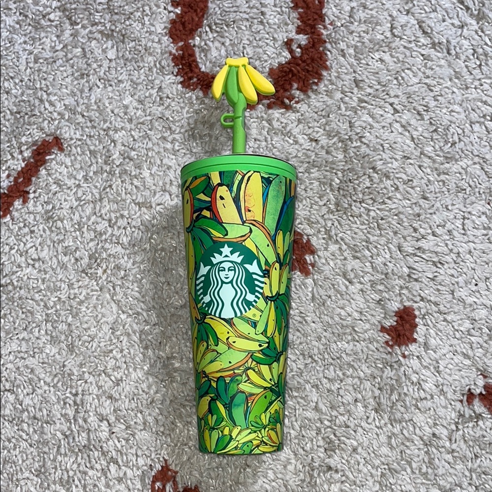 NWT- Farm Rio X Starbucks- Banana Tumbler Cold Cup- 24 Fl Oz- Limited Edition